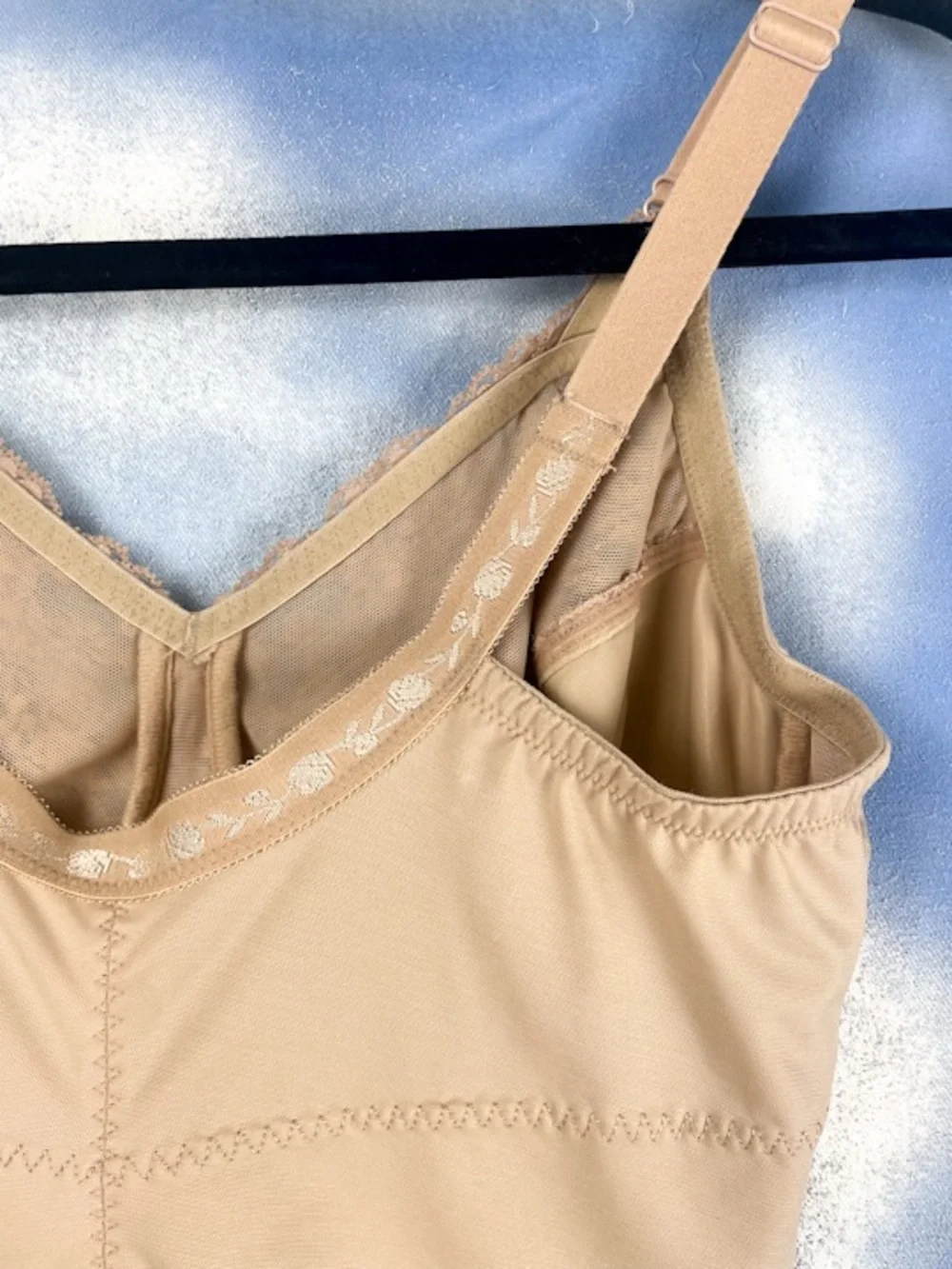 Flexees by Maidenform vintage shapewear teddy 38dd